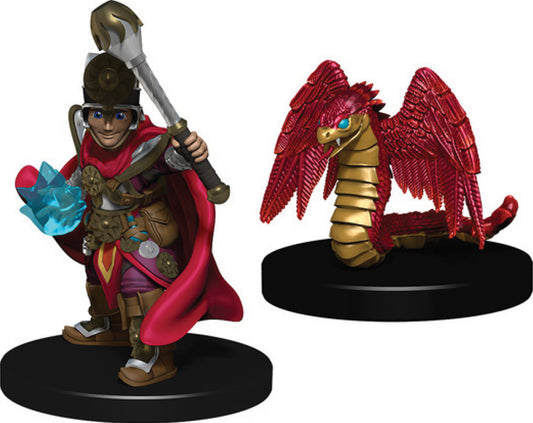 WizKids Wardlings: W02 Boy Cleric & Winged Snake