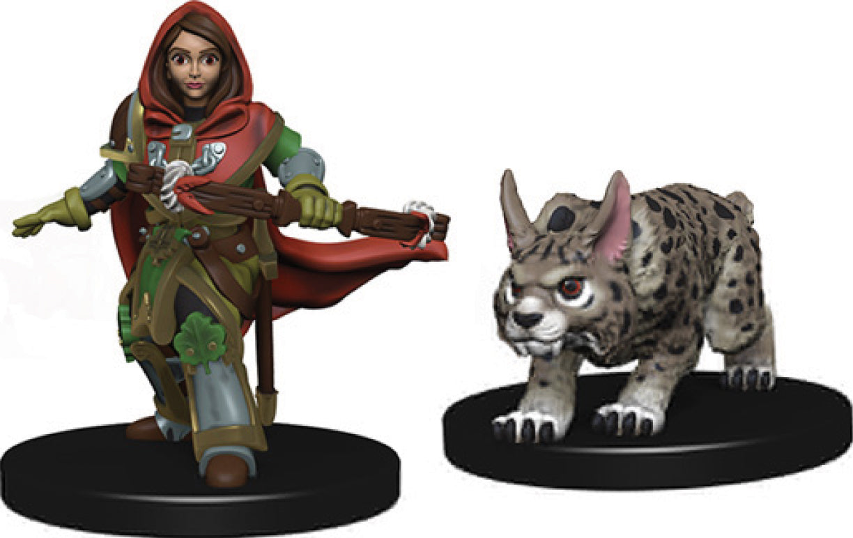 WizKids Wardlings: W2 Girl Ranger & Lynx