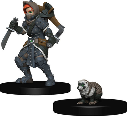 WizKids Wardlings: W2 Girl Rogue & Badger