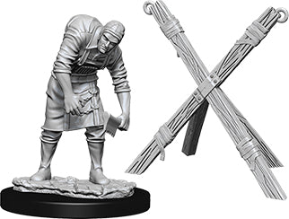 WizKids Deep Cuts Unpainted Miniatures: W6 Assistant & Torture Cross