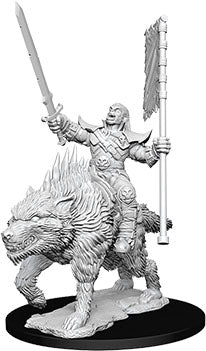 Pathfinder Battles: Orc on Dire Wolf