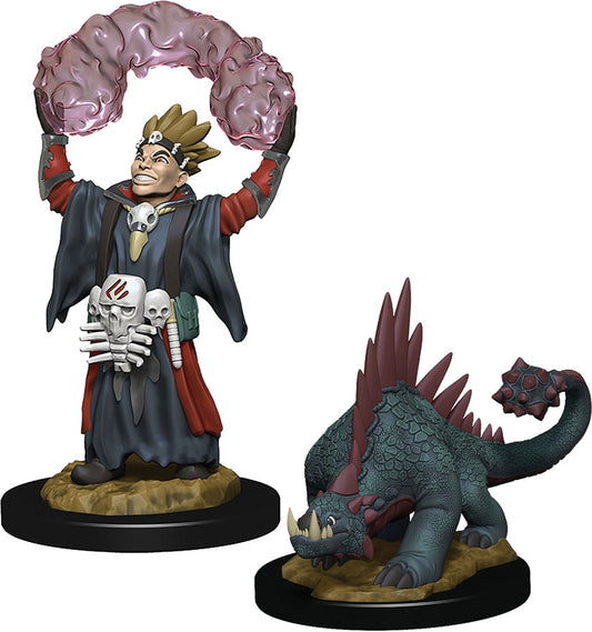 WizKids Wardlings: W03 Boy Warlock & Lizard