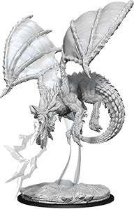 Dungeons & Dragons Nolzur`s Marvelous Unpainted Miniatures: W8 Young Blue Dragon