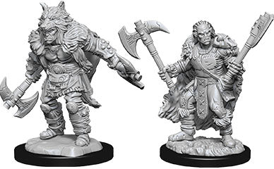 Dungeons & Dragons Nolzur`s Marvelous Unpainted Miniatures: W9 Male Half-Orc Barbarian