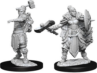 Dungeons & Dragons Nolzur`s Marvelous Unpainted Miniatures: W9 Female Half-Orc Barbarian