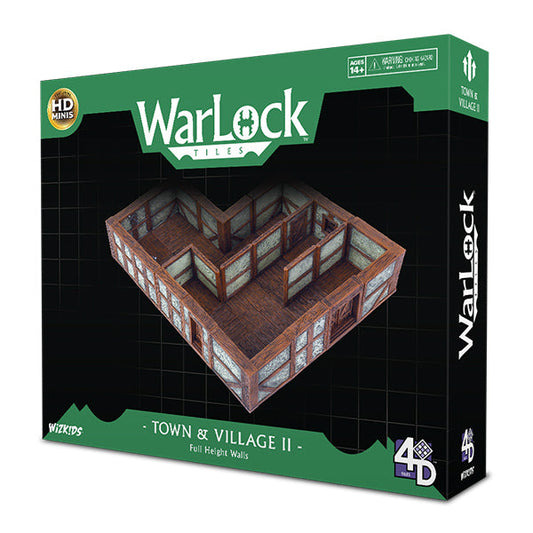 WarLock Tiles: Town & Village II - Full Height Plaster Walls