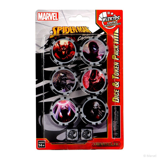 Marvel HeroClix: Spider-Man and Venom Absolute Carnage Dice and Token Pack