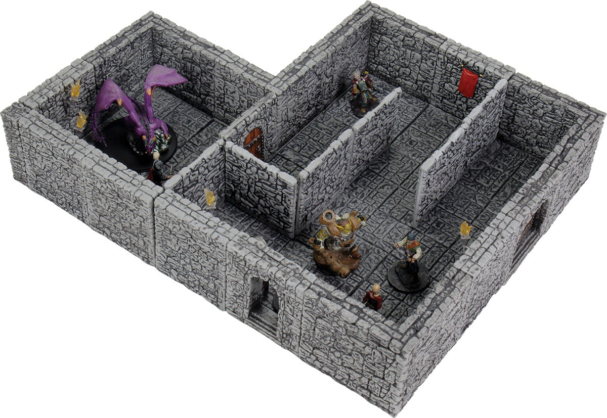 WarLock Tiles: Dungeon Tiles II - Full Height Stone Walls