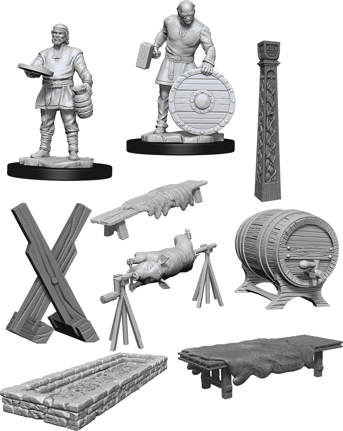 WizKids Deep Cuts Unpainted Miniatures: W13 Vikings