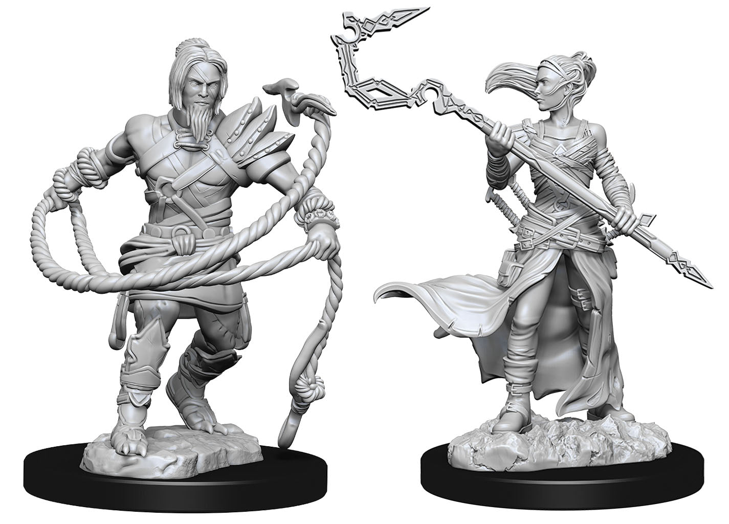 MTG Miniatures: Stoneforge Mystic & Kor Hookmaster (Fighter Rogue Wizard)