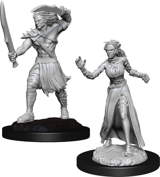 Magic the Gathering Unpainted Miniatures: W01 Vampire Lacerator & Vampire Hexmage