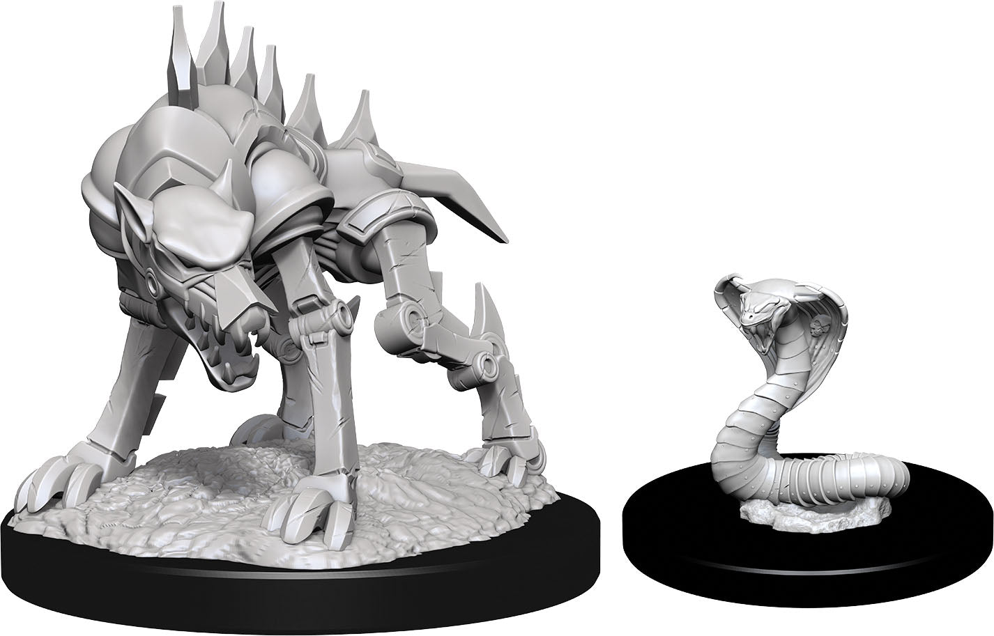 Dungeons & Dragons: Nolzur's Marvelous Unpainted Miniatures - W14 Iron Cobra & Iron Defender