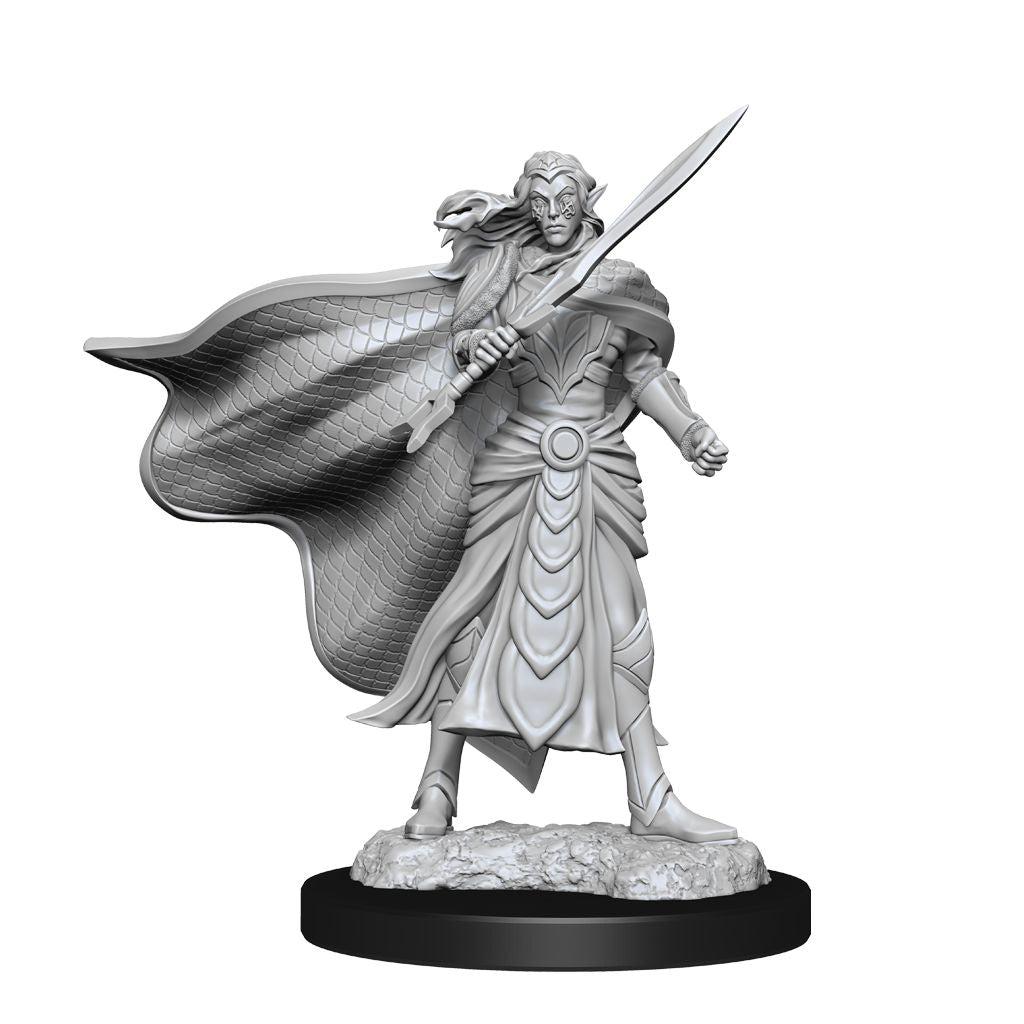 MTG Miniatures: Elf Fighter & Elf Cleric