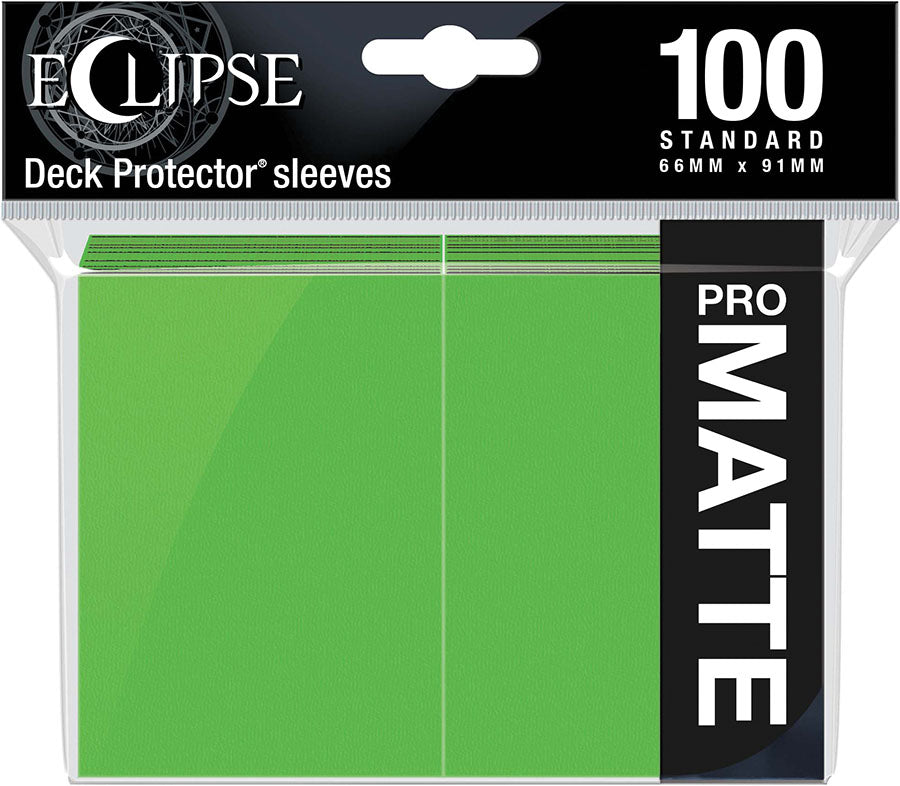 Eclipse Matte Standard Sleeves: Lime Green (100)