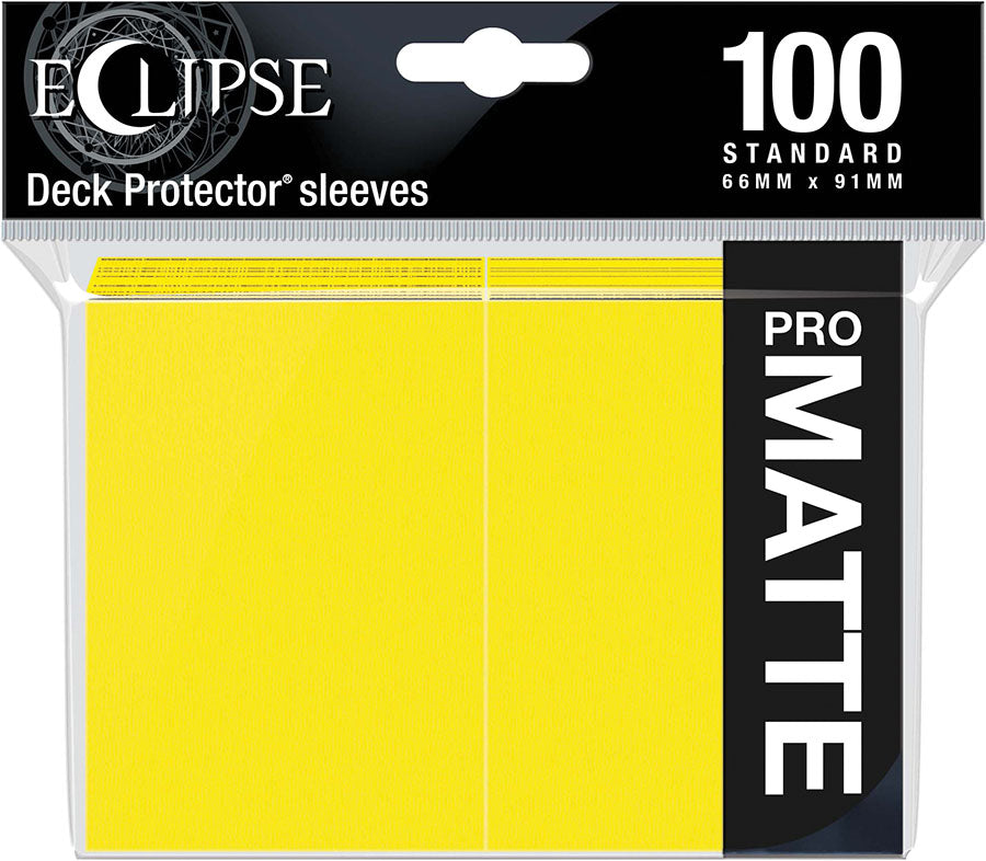 Eclipse Matte Standard Sleeves: Lemon Yellow (100)