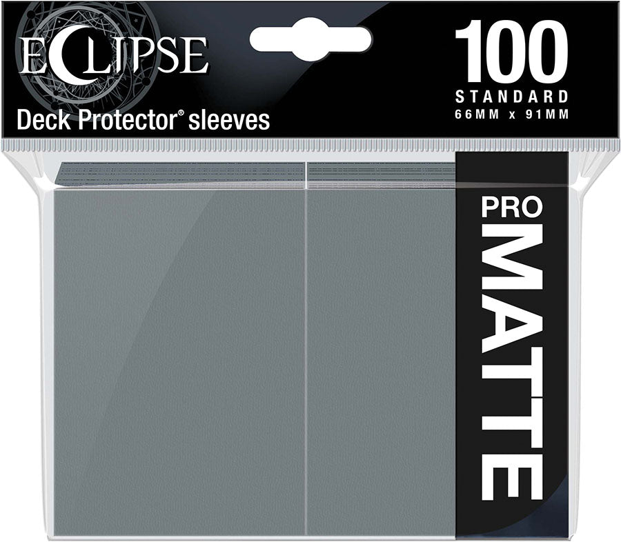 Eclipse Matte Standard Sleeves: Smoke Grey (100)