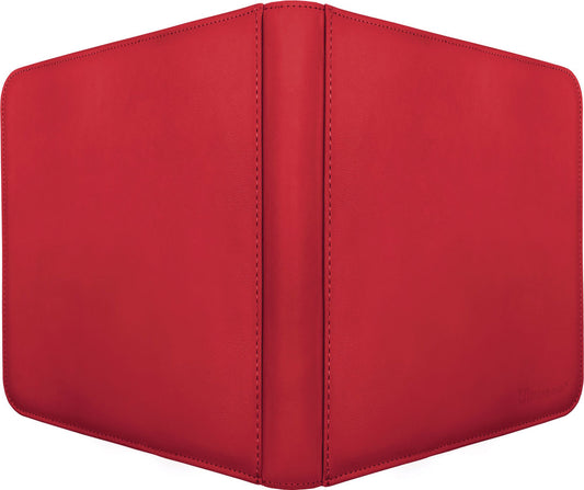 Vivid 12-Pocket Zippered PRO-Binder - Red