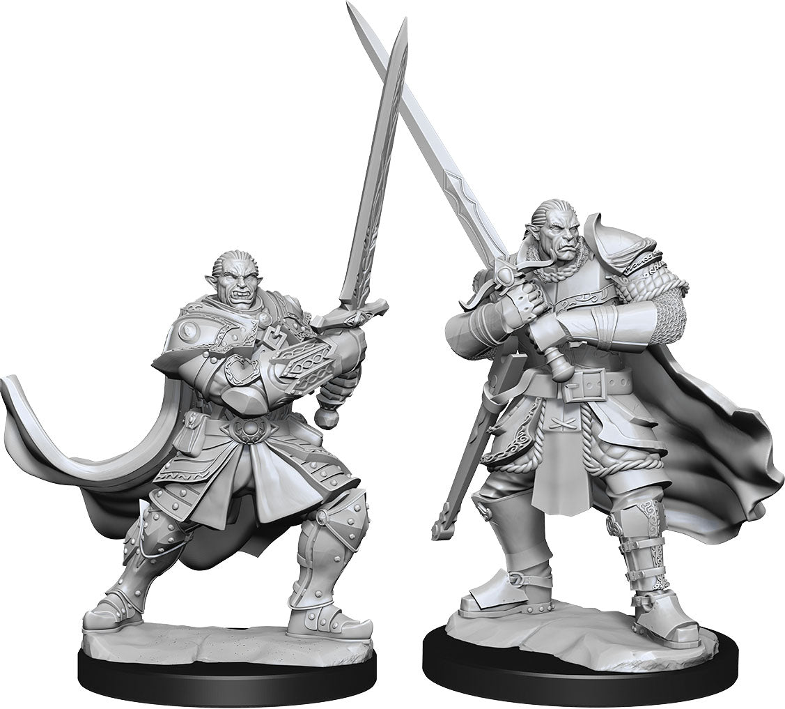 Dungeons & Dragons: Nolzur's Marvelous Unpainted Miniatures - W15 Half-Orc Paladin Male