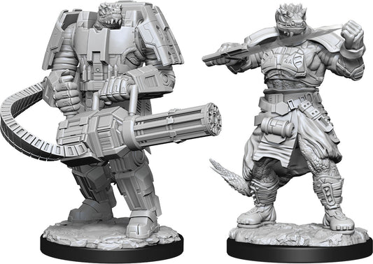 Starfinder Deep Cuts Unpainted Miniatures: W15 Vesk Soldier