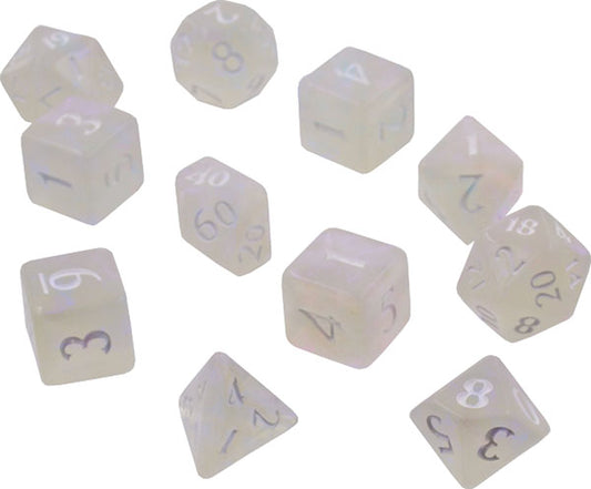 Eclipse: Poly 11 Dice Set- Arctic White