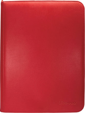 Vivid 9-Pocket Zippered PRO-Binder: Red