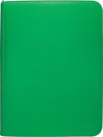 Vivid 9-Pocket Zippered PRO-Binder: Green