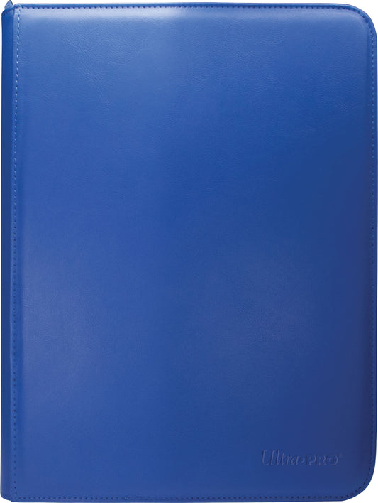 Vivid 9-Pocket Zippered PRO-Binder: Blue