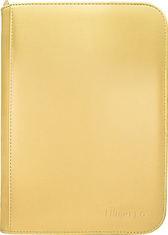 Vivid 4-Pocket Zippered PRO-Binder: Yellow