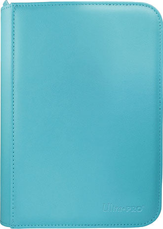 Vivid 4-Pocket Zippered PRO-Binder: Light Blue