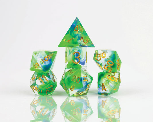 RPG Dice Set (7): Sharp Cyprus