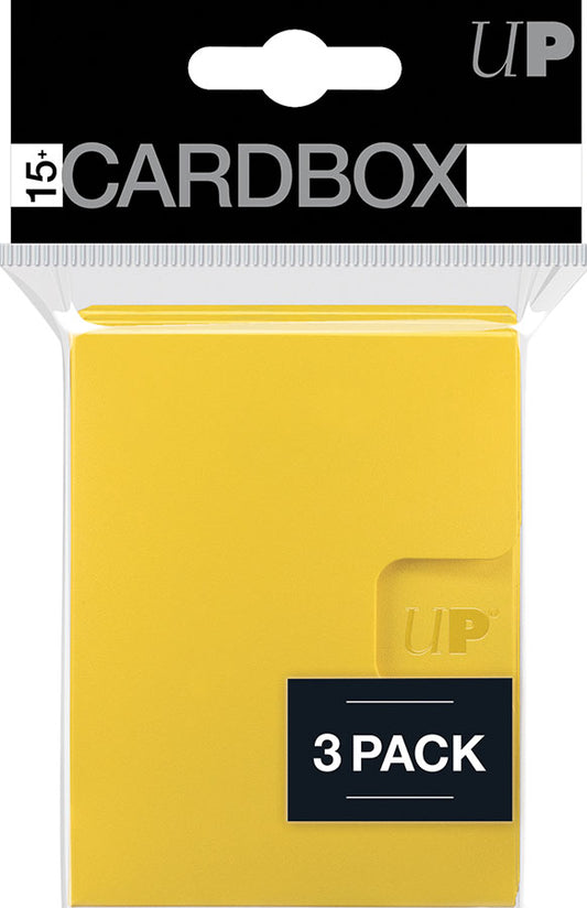 PRO 15+ Card Box 3-pack: Yellow