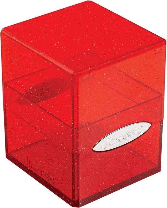 Satin Cube: Glitter Red