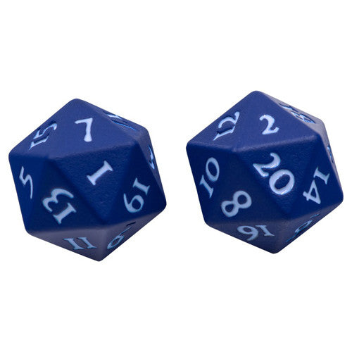 Vivid Heavy Metal Dice: Blue (2d20)