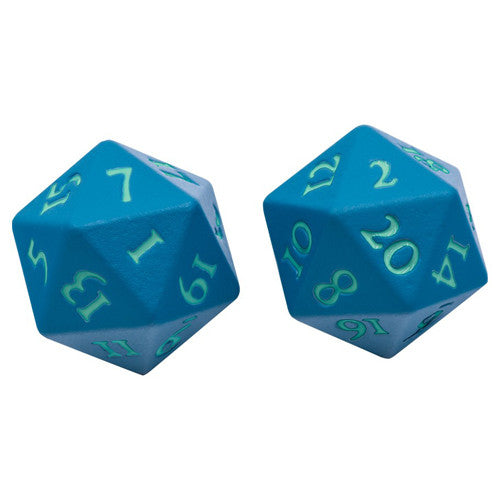 Vivid Heavy Metal Dice: Teal (2d20)