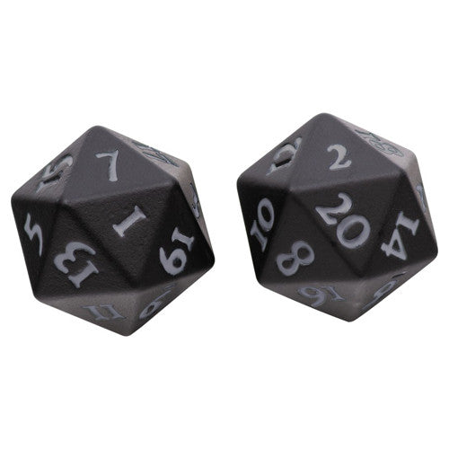 Vivid Heavy Metal Dice: Black (2d20)