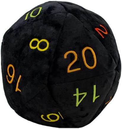 Jumbo D20 Novelty Dice Plush - Rainbow