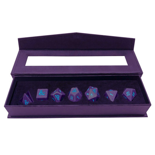 Dungeons & Dragons RPG: Phandelver Campaign - 7RPG Heavy Metal Dice Royal Purple and Sky Blue