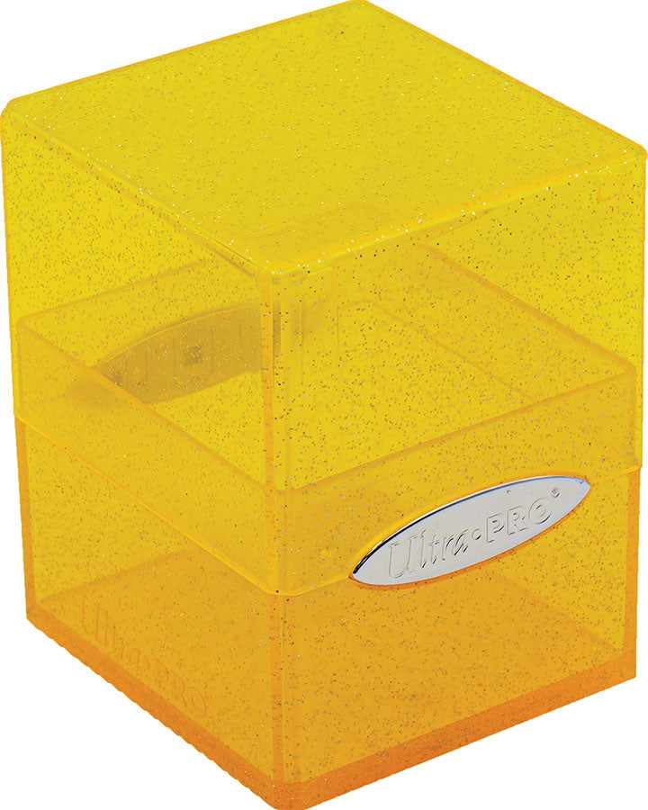 Satin Cube - Glitter Yellow