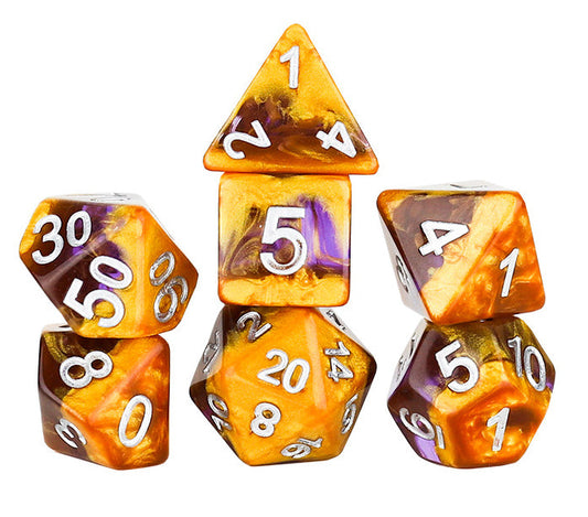 RPG Dice Set (7): Amethyst Geode