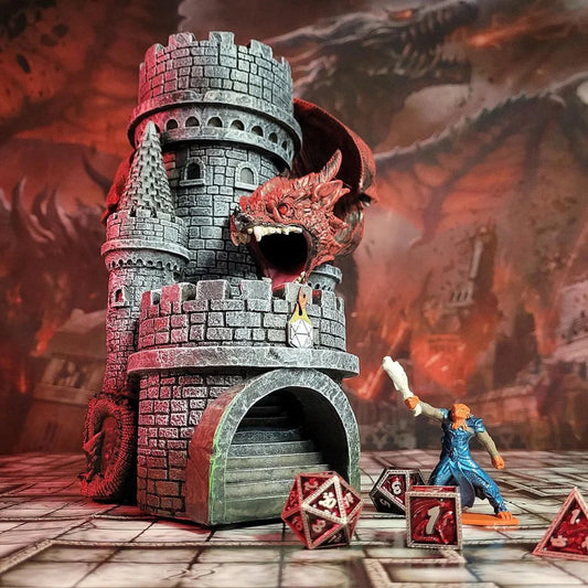 Dragons Keep Dice Tower - Red Dragon