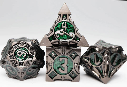 Quiver of Arrows: Swamp Arrow - Metal RPG Dice Set