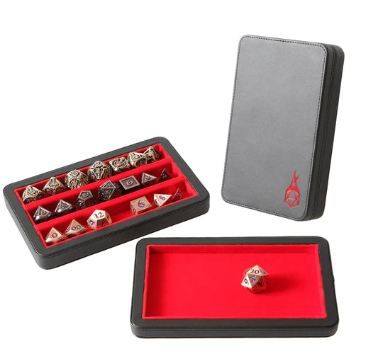 The Reliquary: 3-Row Premium Dice Case (Red)