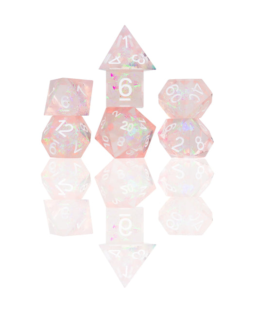 RPG Dice Set (7): Sharp Pink Fairy