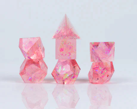 RPG Dice Set (7): CLoak & Dagger - Pink