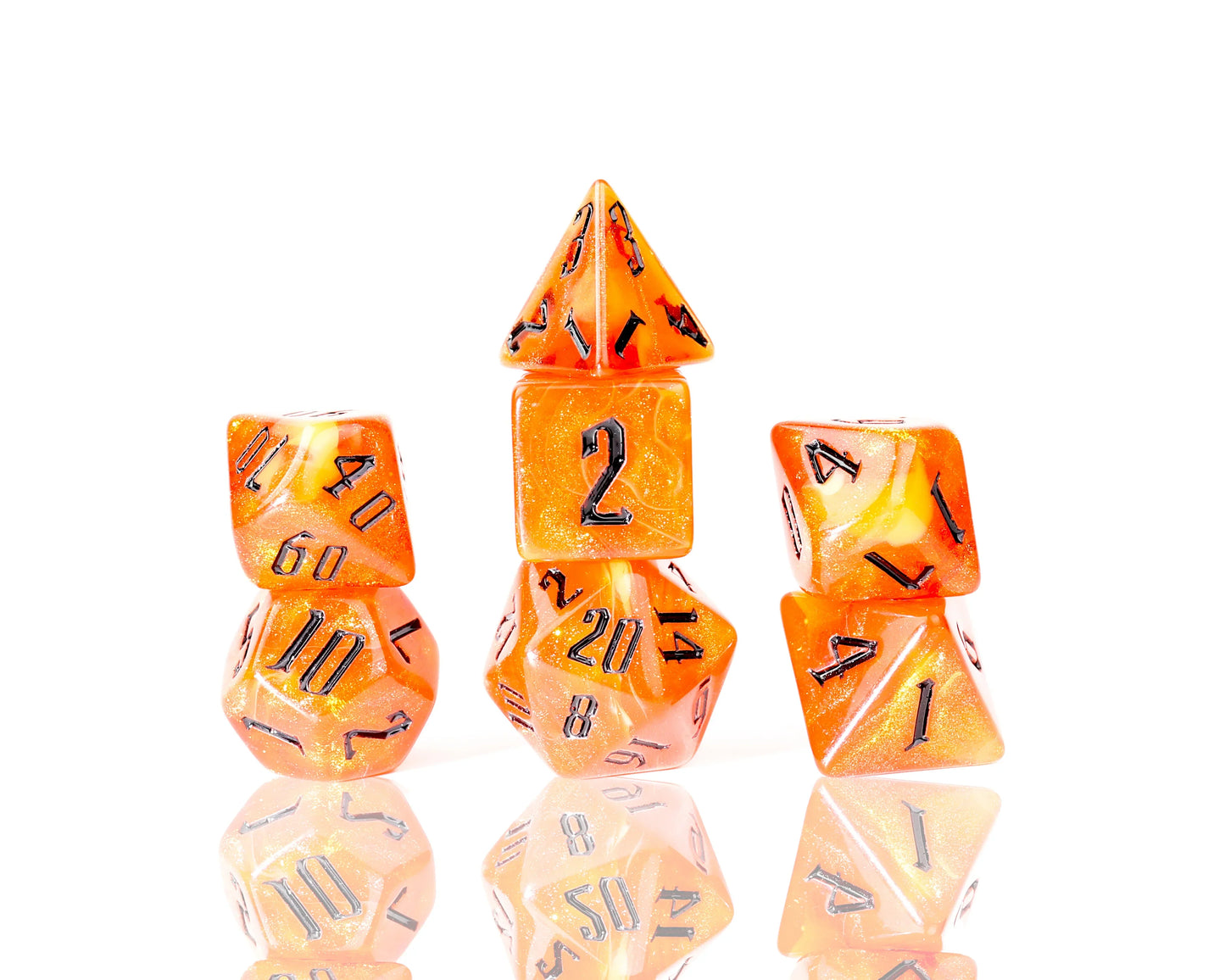 RPG Dice Set (7): Fire Nebula