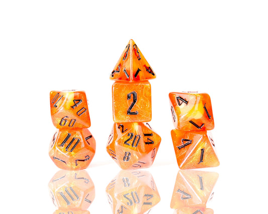 RPG Dice Set (7): Fire Nebula