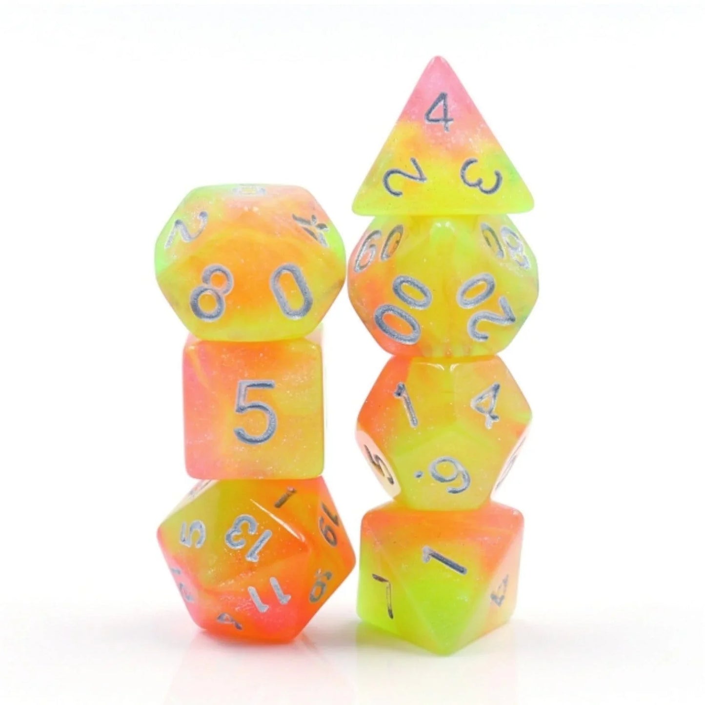 Foam Brain Games Plastic Dice Summer's Joy RPG Dice Set