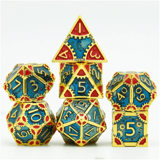 SteamPunk: High Top - Metal RPG Dice Set