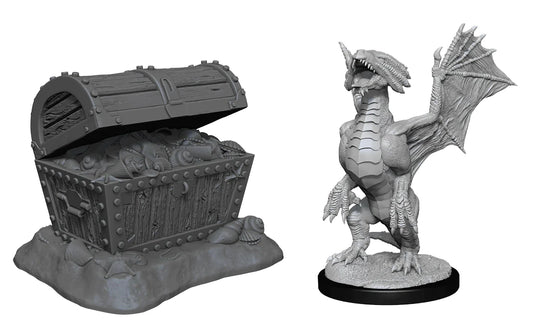 Nolzur's: Bronze Dragon Wyrmling & Pile of Sea found Treasure