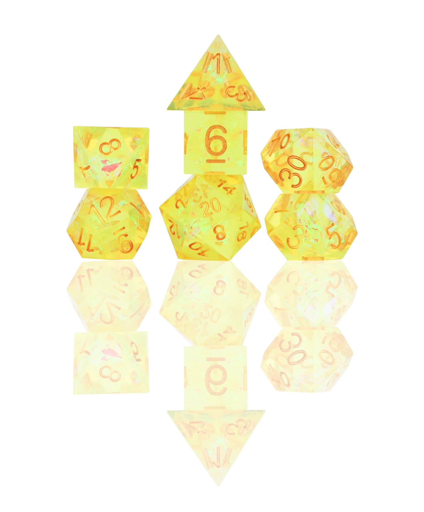 RPG Dice Set (7): Sharp Yellow Fairy